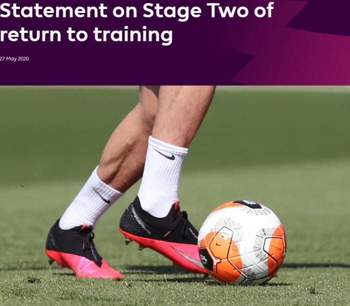 英超重启接触性训练第二阶段正式开启